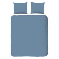 Dekbedovertrek Katoen - Eenpersoons (140x220 cm) - Wit/ Blauw/ Taupe/ Roze/ Zand Katoen-satijn - Dessin: Effen - HIP - Dekbed-Discounter.nl