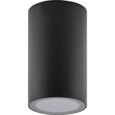 Deko Light 348244 Can IP44, 1x 7,5 W GU10, Schwarz Plafondopbouwarmatuur GU10 7.5 W Zwart
