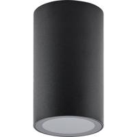 Deko Light 348244 Can IP44, 1x 7,5 W GU10, Schwarz Plafondopbouwarmatuur GU10 7.5 W Zwart
