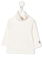 Moncler Enfant haut à patch logo sur les manches - Blanc Moncler Enfant haut à patch logo sur les manches - Blanc