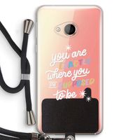 Right Place: HTC U Play Transparant Hoesje met koord
