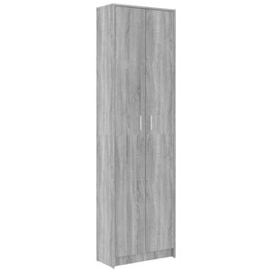 vidaXL Gangkast 55x25x189 cm bewerkt hout grijs sonoma eikenkleurig