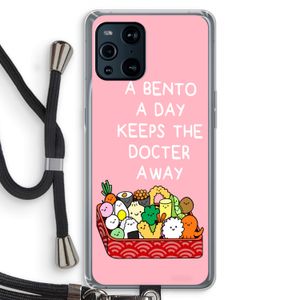 Bento a day: Oppo Find X3 Transparant Hoesje met koord