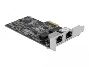 Delock 89530 PCI Express x2-kaart naar 2 x RJ45 2,5 Gigabit LAN RTL8125