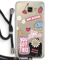 Positivity: Samsung Galaxy A5 (2016) Transparant Hoesje met koord