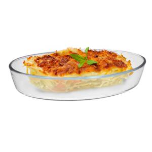 Marinex Ovenschaal van borosilicaat glas - ovaal - 2.4 Liter - 30 x 21 x 6 cm - serveerschaal