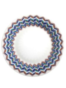 Missoni Home lot de six assiettes à dessert Zig Zag Jarris - Blanc