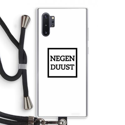 Negenduust vierkant: Samsung Galaxy Note 10 Plus Transparant Hoesje met koord