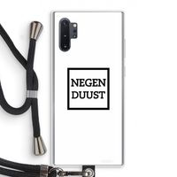 Negenduust vierkant: Samsung Galaxy Note 10 Plus Transparant Hoesje met koord