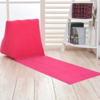 Buiten strand PVC dikke stroomden strand mat opblaasbare driehoek pad grootte: 150x38x46cm (Rose rood)