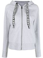 DKNY hoodie zippé à lien de resserrage - Gris - thumbnail