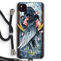 Golden Raven: Pixel 4a 5G Transparant Hoesje met koord