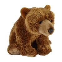 Pluche knuffel dier bruine Beer - 28 cm - Speelgoed beren knuffelbeesten