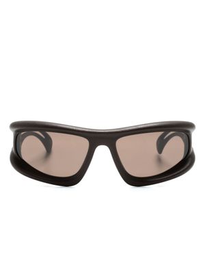 Mykita lunettes de soleil Marfa - Marron