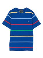 Ralph Lauren Kids t-shirt en coton à logo Polo Pony - Bleu - thumbnail