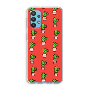 Mini cactus: Samsung Galaxy A32 4G Transparant Hoesje