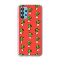 Mini cactus: Samsung Galaxy A32 4G Transparant Hoesje