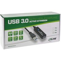 InLine 35650 USB-kabel 5 m USB 3.2 Gen 1 (3.1 Gen 1) USB A Zwart - thumbnail