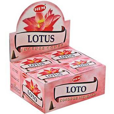 HEM Wierook Kegel Lotus (12 pakjes)