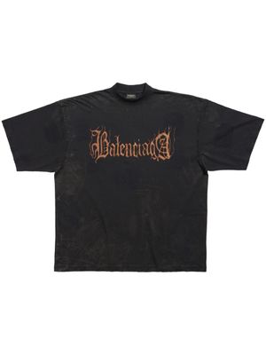 Balenciaga t-shirt Heavy Metal en coton - Noir
