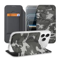 iPhone 17 Pro Book | Wallet Case | Army Light