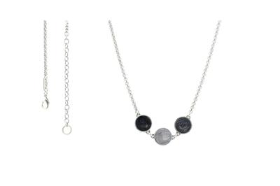 Qoss Ketting Ellie 42 cm Grijs