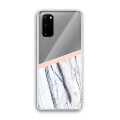 A touch of peach: Samsung Galaxy S20 Transparant Hoesje