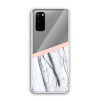 A touch of peach: Samsung Galaxy S20 Transparant Hoesje