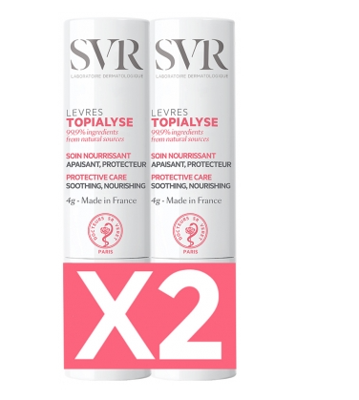 SVR Lippenbalsem Topialyse Baume Lèvres 2x4gr 8gr