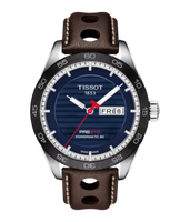 Horlogeband Tissot T1004301604100 PRS516 / T610038463 Leder Bruin 20mm - thumbnail