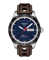 Horlogeband Tissot T1004301604100 PRS516 / T610038463 Leder Bruin 20mm