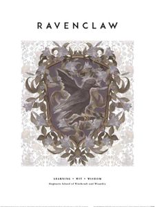 Harry Potter Ravenclaw Crest Art Print 30x40cm