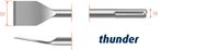 Rotec SDS-MAX Spadebeitel Thunder (dun) gebogen 50x380mm - 2151226 - thumbnail