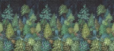 Dutch Wallcoverings Cascading Gardens - Twilight - Mural