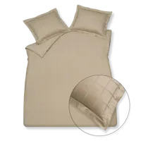 Vandyck home 78 check stone Dekbedovertrek