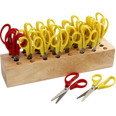 Creativ Company Ronde kinderscharen met scharenblok, 24st.