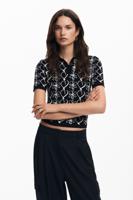 Gebreide polo ontworpen door M. Christian Lacroix - BLACK - L