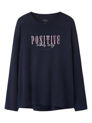 Name it winter top meisjes - navy blauw - NkfViolet - loose fit