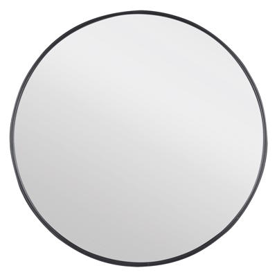 Differnz spiegel rond aluminium 65 x 65 cm zwart