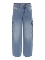 Kids ONLY zomer jeans broek - blauw - wide leg fit - KogHarmony