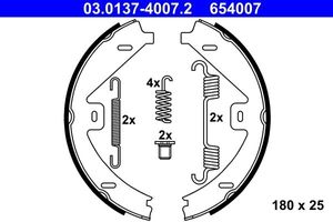 Remschoenset, parkeerrem 03013740072
