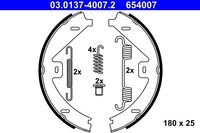 Remschoenset, parkeerrem 03013740072