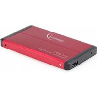 Gembird EE2-U3S-2-R behuizing voor opslagstations HDD-behuizing Rood 2.5" - thumbnail