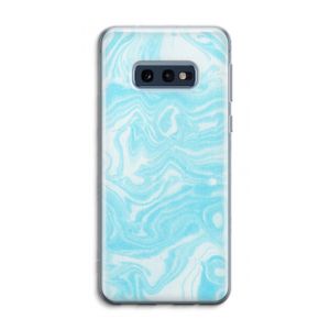 Waterverf blauw: Samsung Galaxy S10e Transparant Hoesje