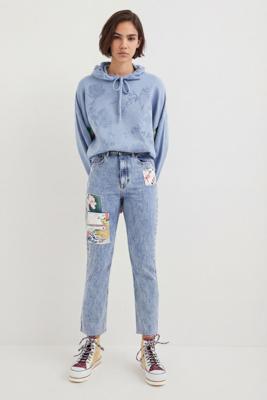 Straight cropped Japanse jeans - BLUE - 36