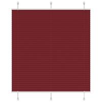 VidaXL Plissé rolgordijn 120x150cm stofbreedte 119,4cm bordeauxrood