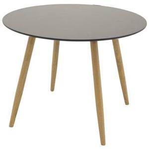 Namu Eetkamertafel - ø100 cm - Zwart met eiken poten