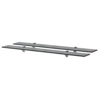 Schappen zwevend 2 st 90x20 cm 8 mm glas