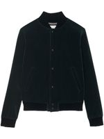 Saint Laurent veste Teddy en velours - Vert