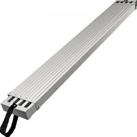 VEVOR Aluminium werkplank 8-12ft telescopische plank 200 kg capaciteit Aluminium verlengingsplank 325 mm breedte Aluminium steigerplank met antislipplatform Accessoires voor steigerladders